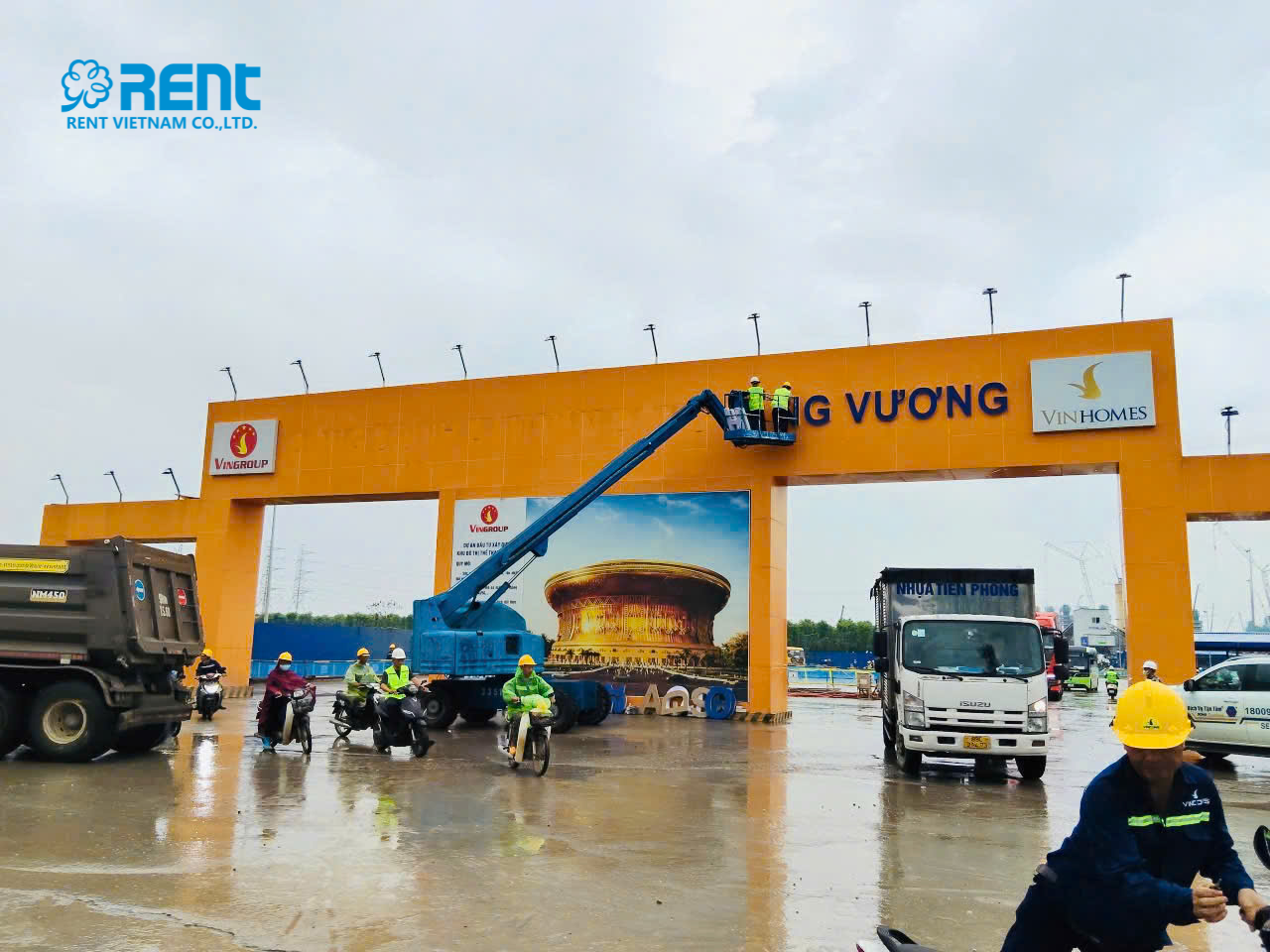 RENT VIỆT NAM ĐỒNG HÀNH CÙNG SIÊU DỰ ÁN SÂN VẬN ĐỘNG VINFAST – TRỐNG ĐỒNG